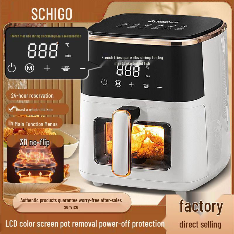 2025 Large Capacity Multifunctional No-Flip Air Fryer Oven for Dorms