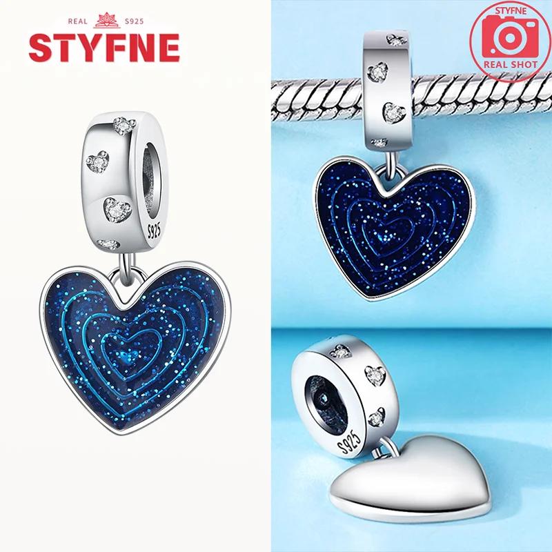 Exquisite Original Couple Love Boy&Girl Dangle Charms Heart Beads Copper Bracelet For Women Diy Jewelry Gift Charms Beads