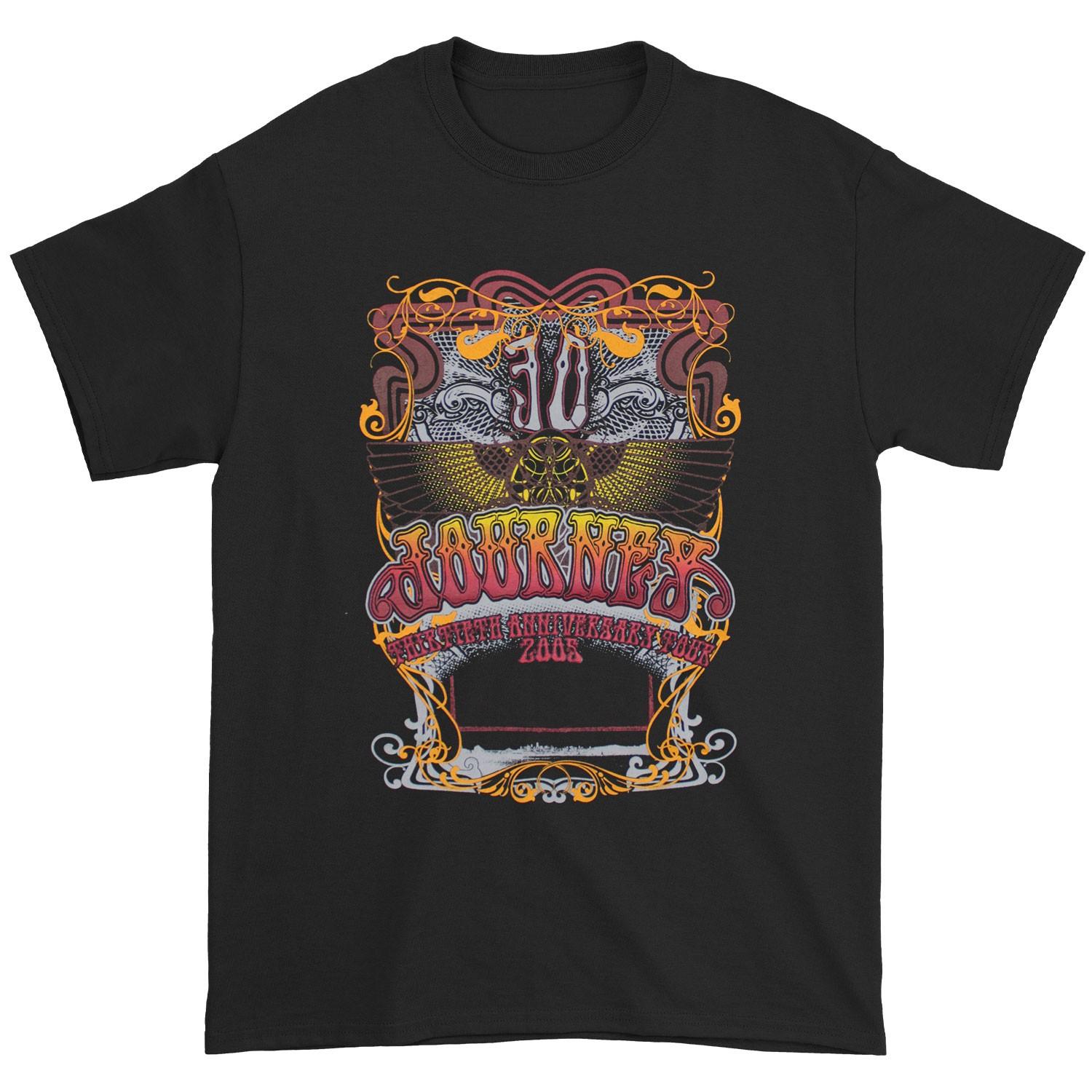 Men s Journey 30 Thirtieth Anniversary Tour 2005 (Black) Slim Fit T-shirt Small 3XL