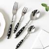 Creative New Star 430 Mirror Finish Western Cutlery Set: Steak Knife, Fork, Spoon - Ideal for Hotels and Restaurants.