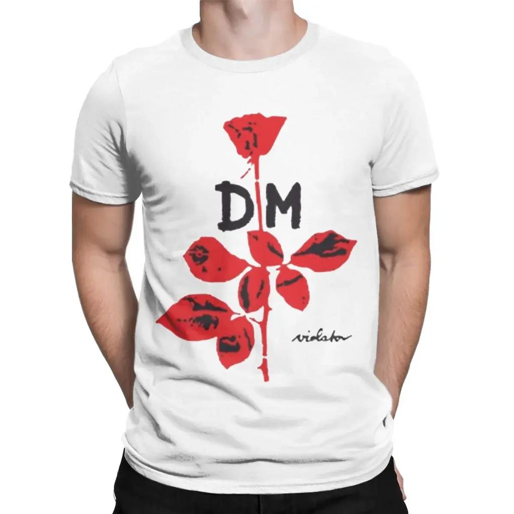 T-Shirt Men Round Neck Pure Cotton T Shirt Music Short Sleeve Tees Birthday Gift Tops