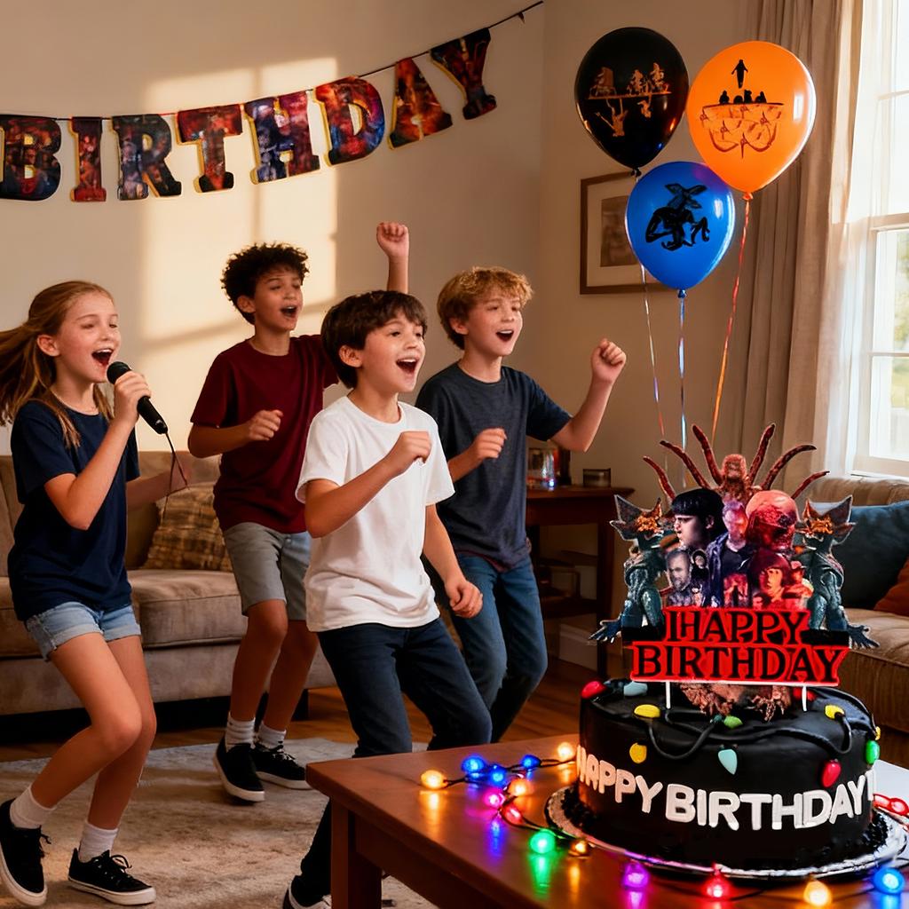 Theme Birthday Party Decoration Birthday Flag Balloons Cake