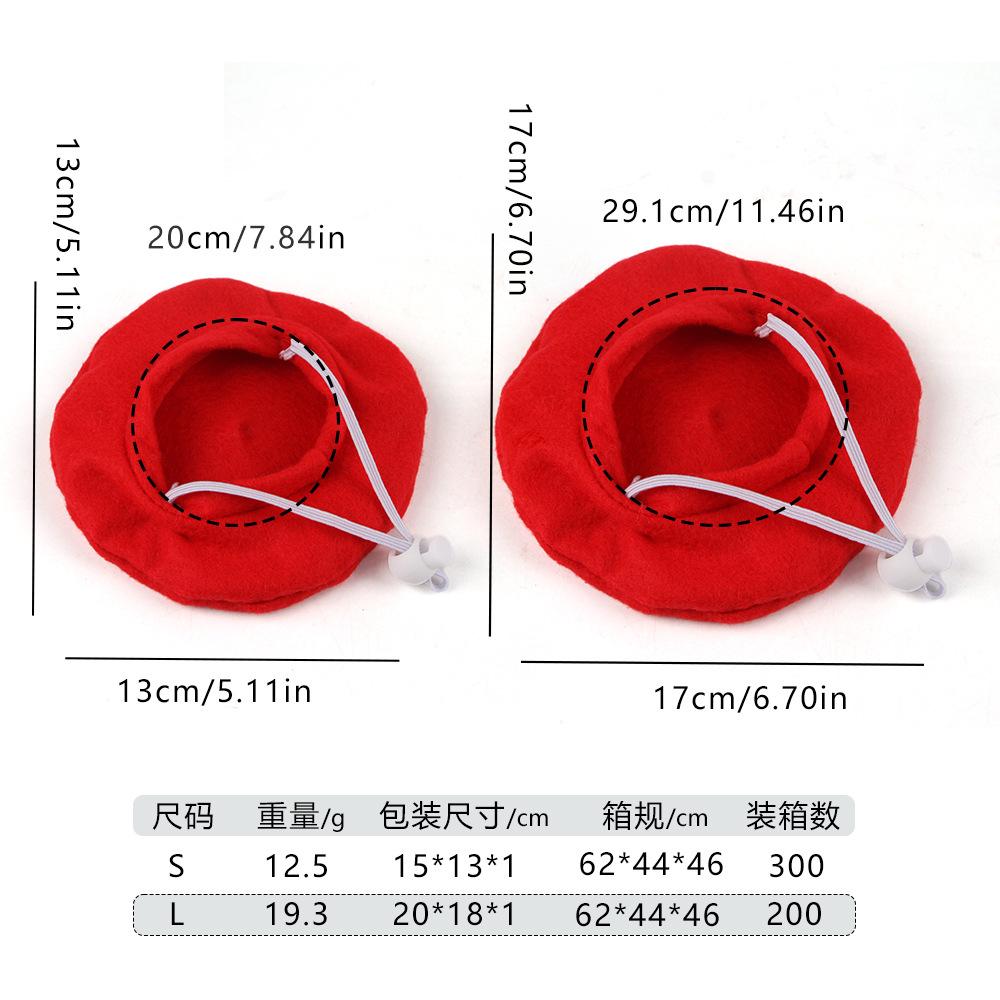 New Cross-border Pet Hat Dress Up Cute Cat Beret Photo Cat Hat Dog Headgear Headdress