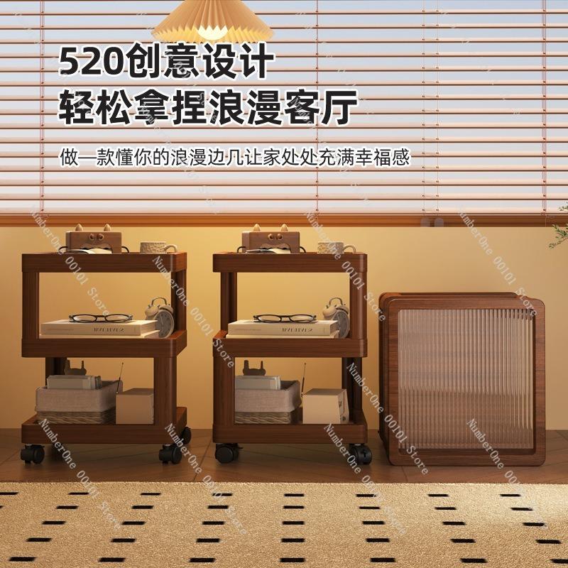 New Bedside Table Movable Sofa-side Small Cabinet,creative Home Living Room Decoration Nightstand Multifunction Storage