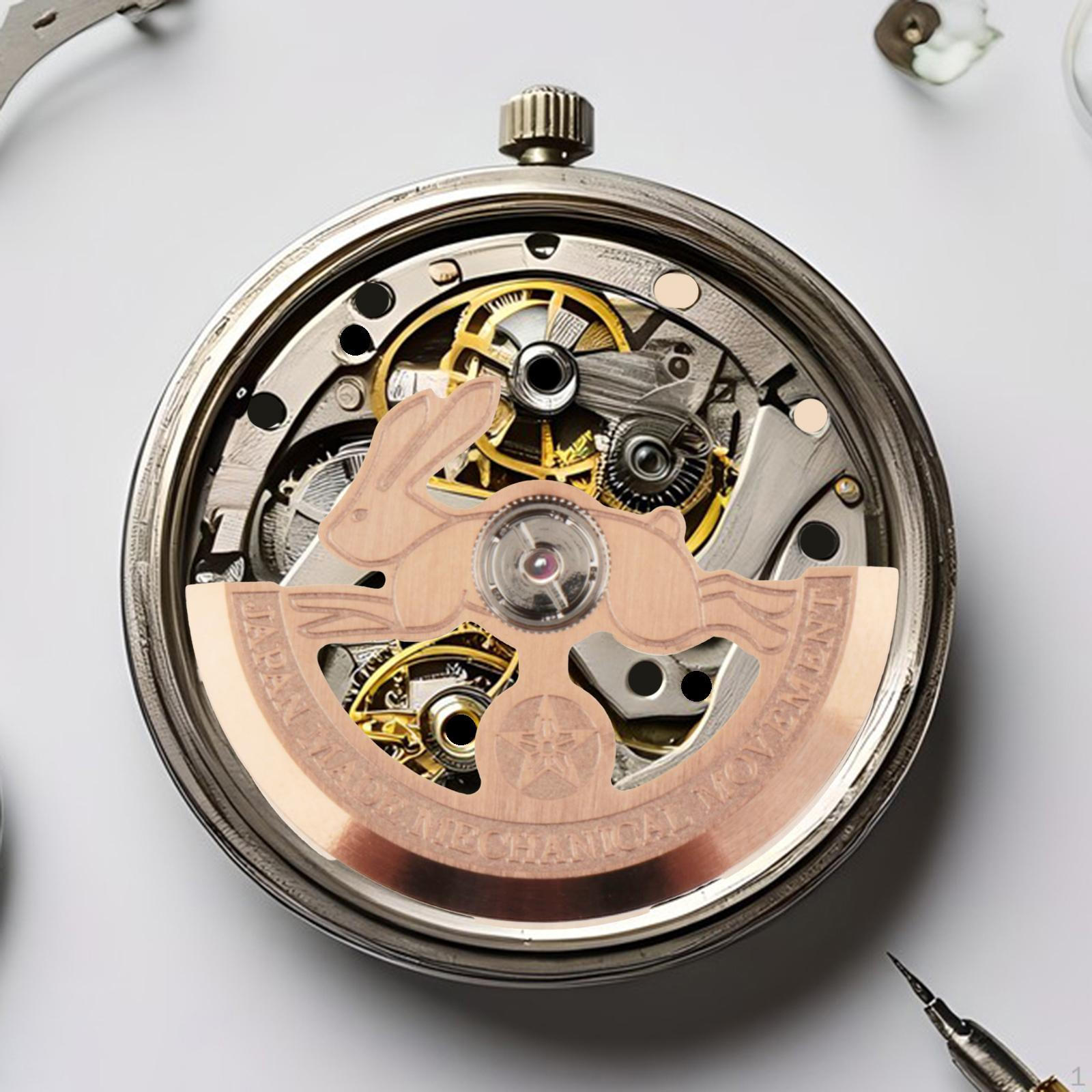 

Механизм часов «Зайчик» Ротор Автоматический Начинающий для Механических часов Взрослые Ремонт золотой