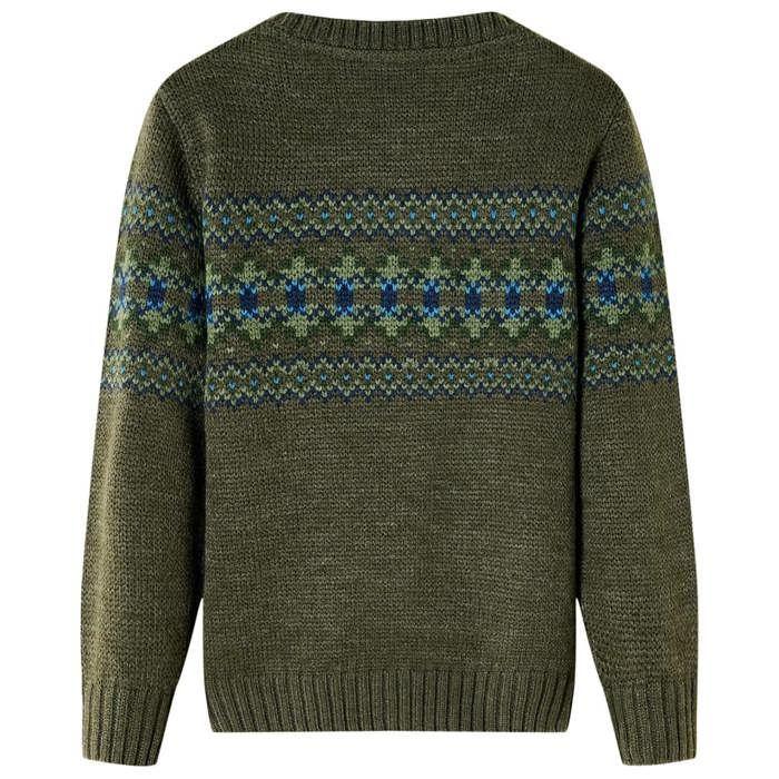 Knitted Pullover for Children Khaki 92/104/116/128/140