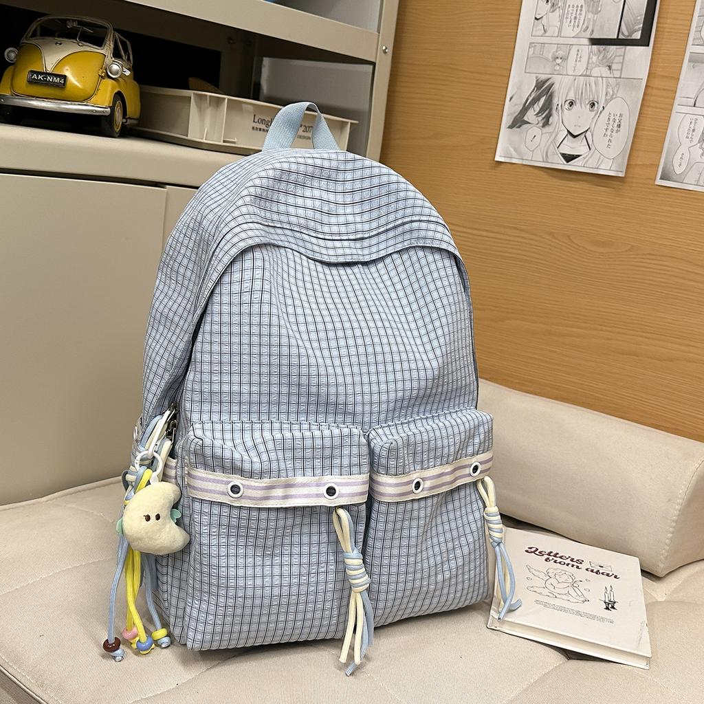 School bag junior high school girls high school students niche high value girls backpack women's backpack shoulder bag