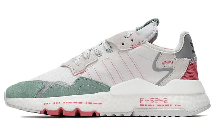 Adidas Originals Nite Jogger White Gray Green Women s H03251 37⅓