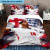 3PCS Jude Football Player Bedding Set,Including 1pc Duvet Cover And 2pcs Pillowcases Perfect for Bedroom, Dormitory, Fan Christmas gift