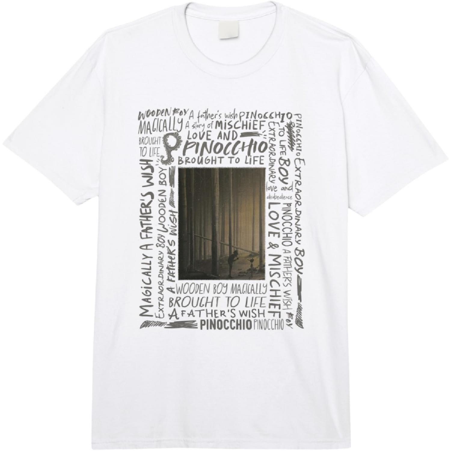 Пиноккио Текстовая рамка с кадра из фильма Comfort Colors Взрослая футболка повышенной плотности(3) S