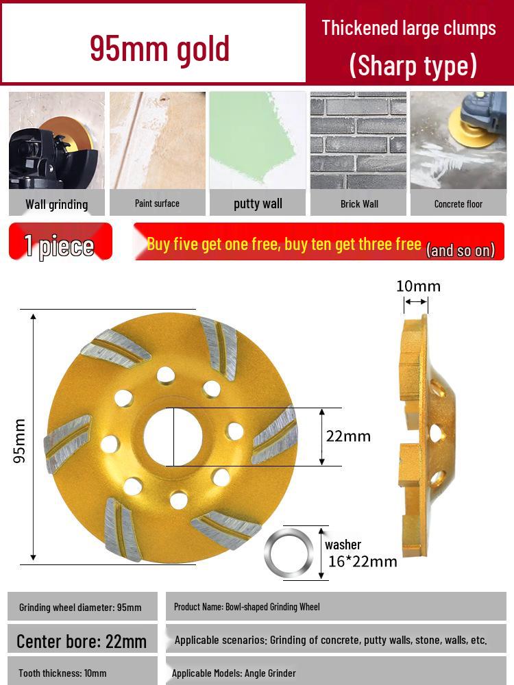 Diamond Concrete Grinding and Polishing Disc for Angle Grinders