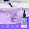 HeyClear 500g UV Resin Liquid - Super clear, low odor, hard, fast curing resin, ideal for DIY beginners, coating, handicrafts, and jewelry making such