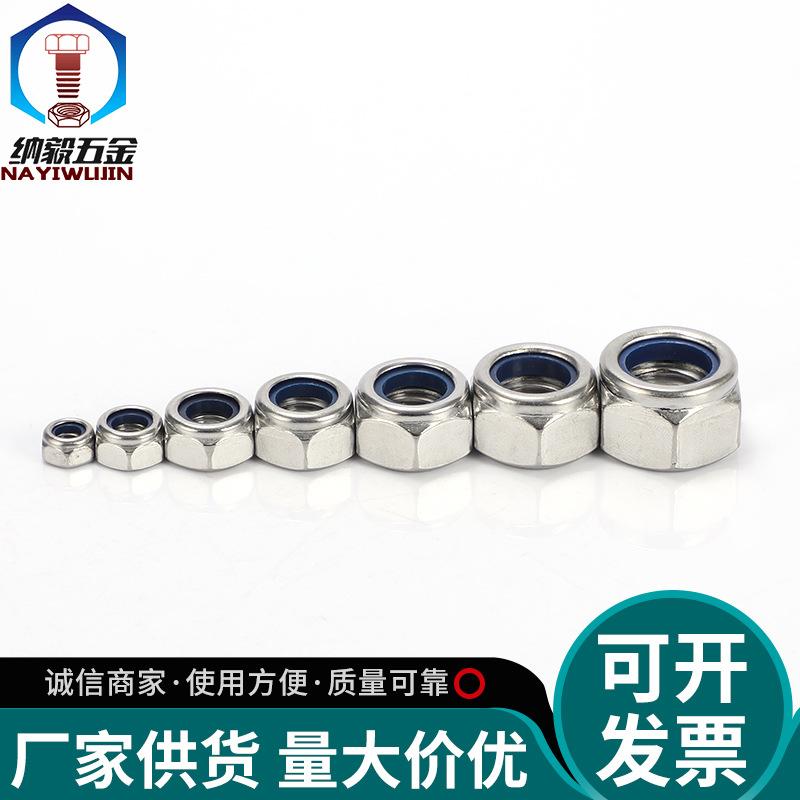 Stainless Steel 304 Nylon Hex Lock Nut