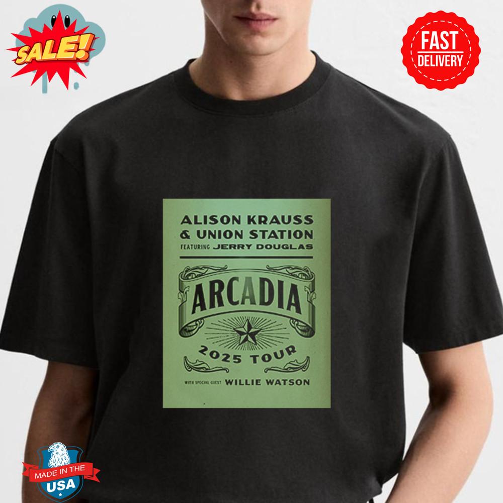 

Alison Krauss And Union Station Featuring Jerry Douglas 2025 T-Shirt 4XL
