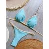 String Bikinis Women Sexy Triangle Swimsuit Solid Swimwear Female Padded Bathers Bathing Swimming Swim Suit Beachwear