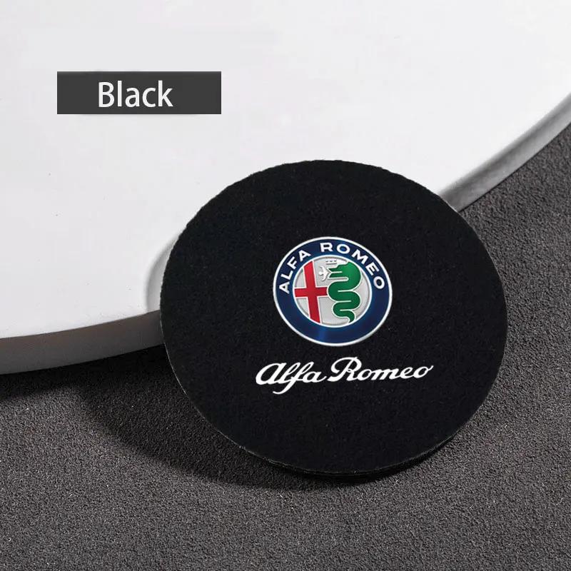 

Car Stickers For Alfa Romeo Universal Felt coaster Drink Bottle Water Cup Pad For Alfa Romeo STELVIO Giulia 159 Giulietta 147 Mi