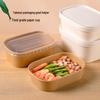 Disposable Kraft Paper Food Container with Lid
