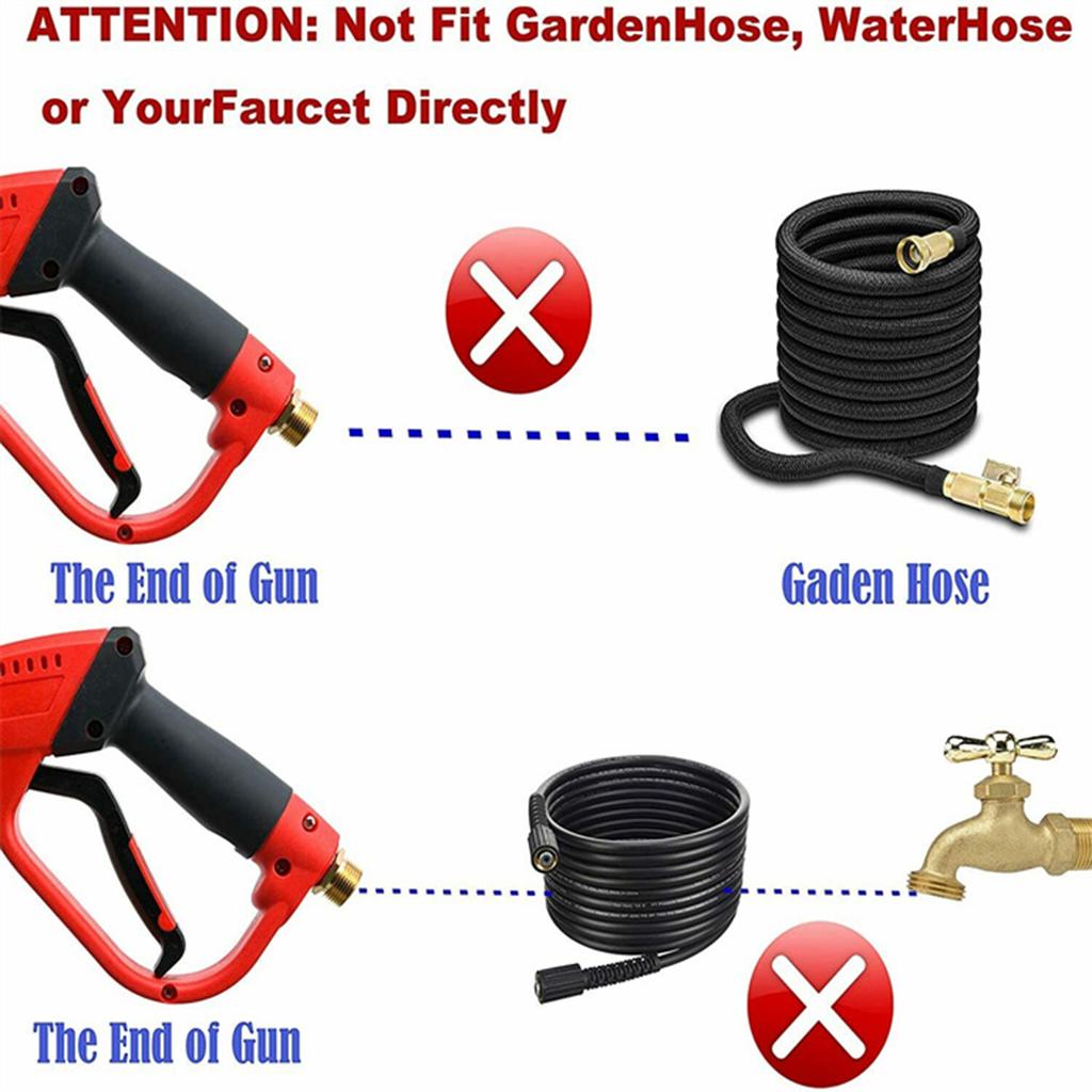 5200PSI High Pressure Car Power Wash Sprayer Wand Lance Nozzle Tips O-rings Kit