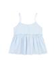 DELICCENT Frill Strap Sleeveless Bustier [Sky Blue]