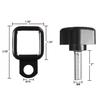 Quick Removal Fastener Thumb Screws + D Rings Anchor for Jeep Wrangler 2007-2017