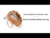 Women's Genuine Leather Cloud Pleated Shoulder Bag with Golden Ball Detail