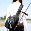Waterproof Fishing Chest Bag Rod Holders Fishing Tackle Pack Lure Fishing Bags  Hiking Camping
