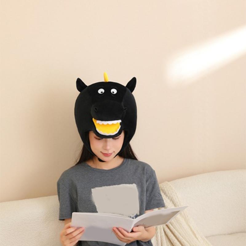 Black Horse Costume Headpiece Adjustable Strap Photography Prop For Children Party Theme Role Play