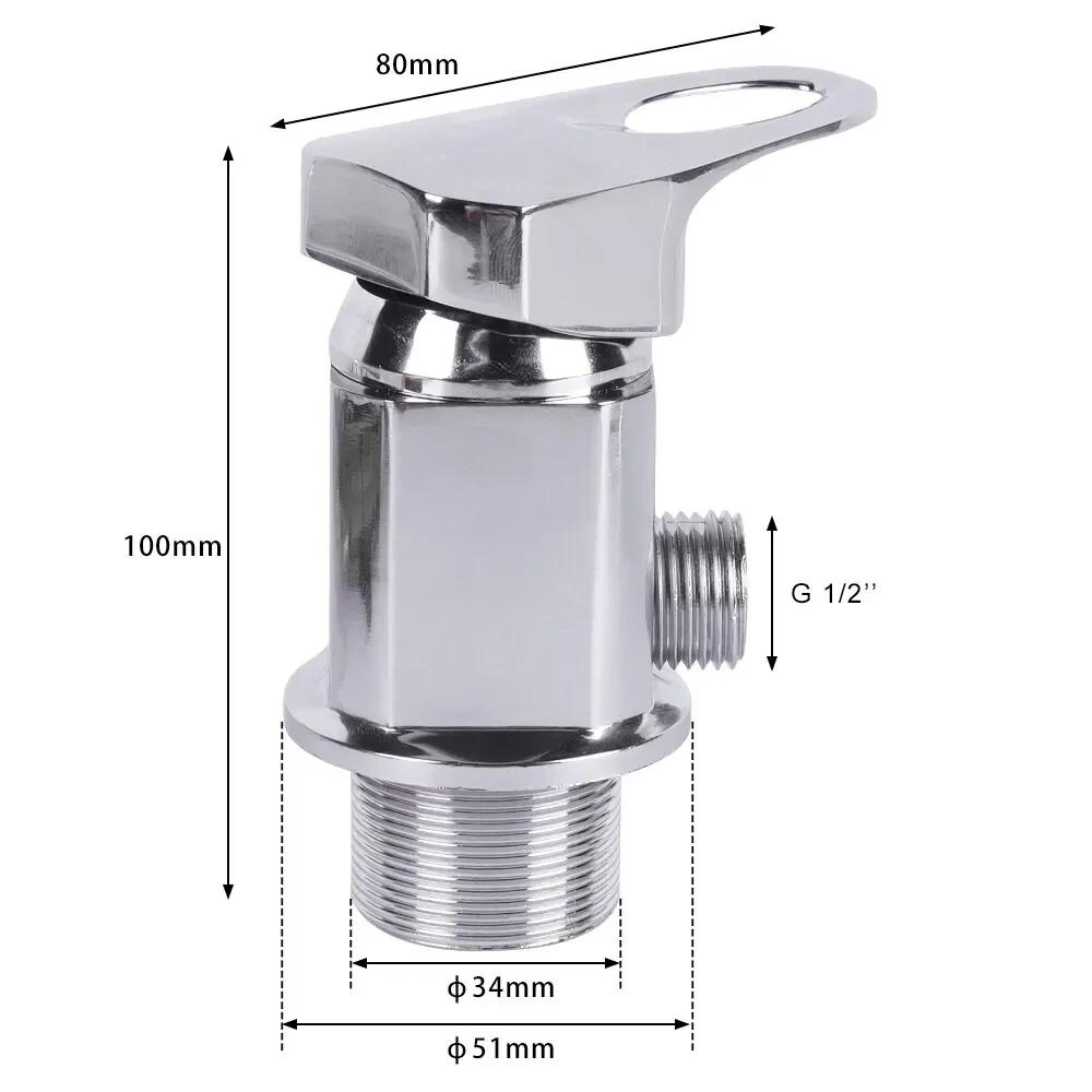 1SADA Příslušenství pro obytný vůz CARAVAN CHROMOVANÁ SPRCHOVÁ BATERIE S 12MM ZASOUVACÍMI PŘÍPOJKAMI Vývod 1/2" Obytný vůz