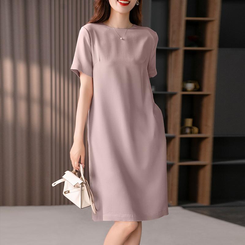 ZANZEA Women Casual O-neck Short Sleeve Summer Dress