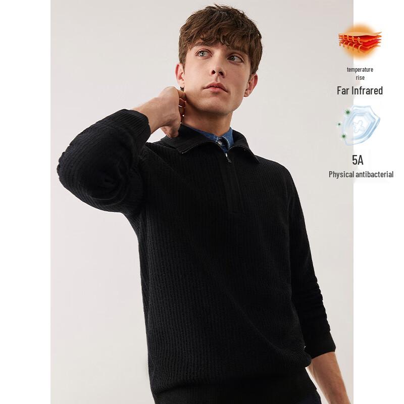 Navigare Men's Anti-Bacterial Anti-Static Polo Knit Sweater