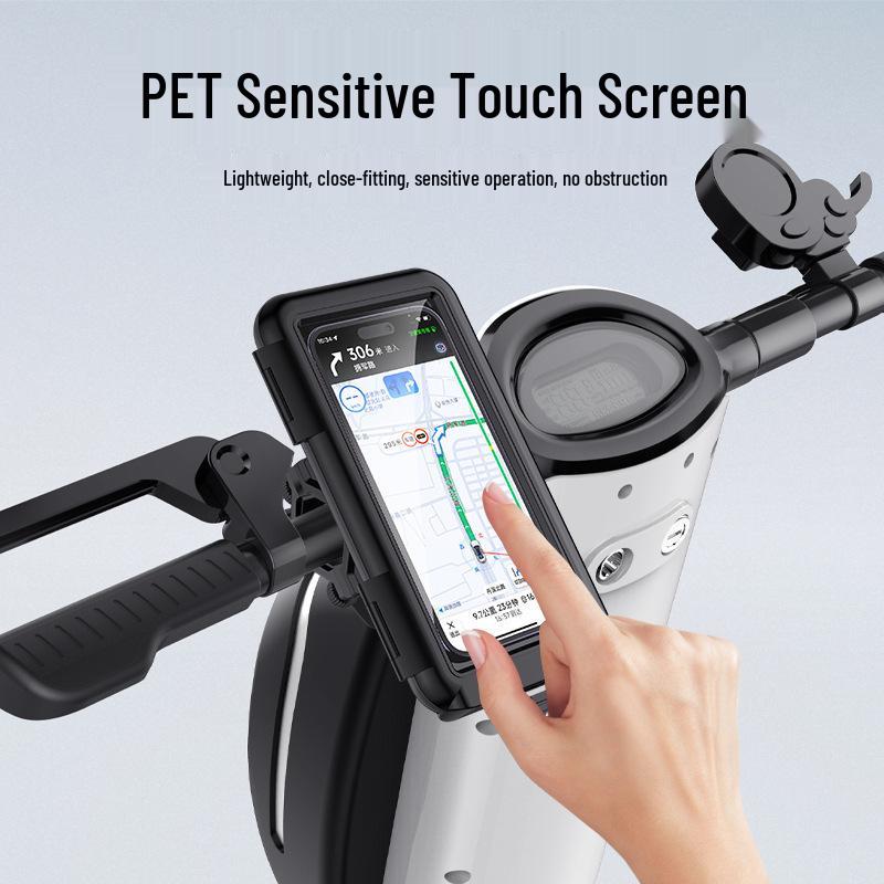 Waterproof Shockproof Phone Holder with Touch Screen for Bike, Electric Vehicle & Motorcycle