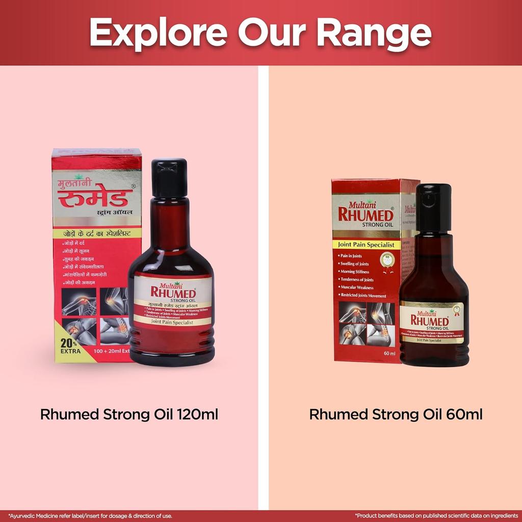 Multani Rhumed SG Tablets 60 Count Ayurvedic Tablets Daily Wellness Support Easy To Take Tablet Format 1 Pack
