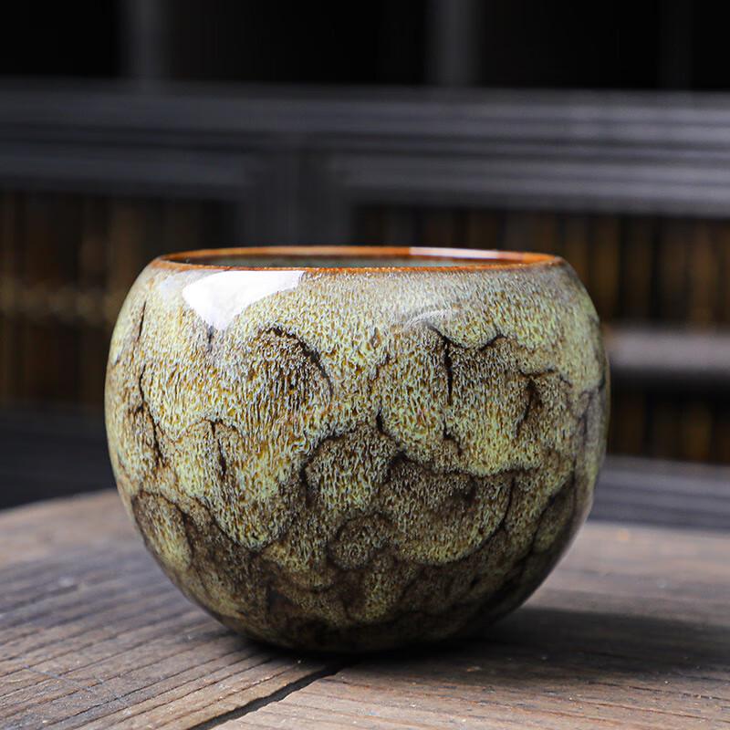 Shangqi Kiln-Glazed Dragon Egg Tumbler Tea Cup