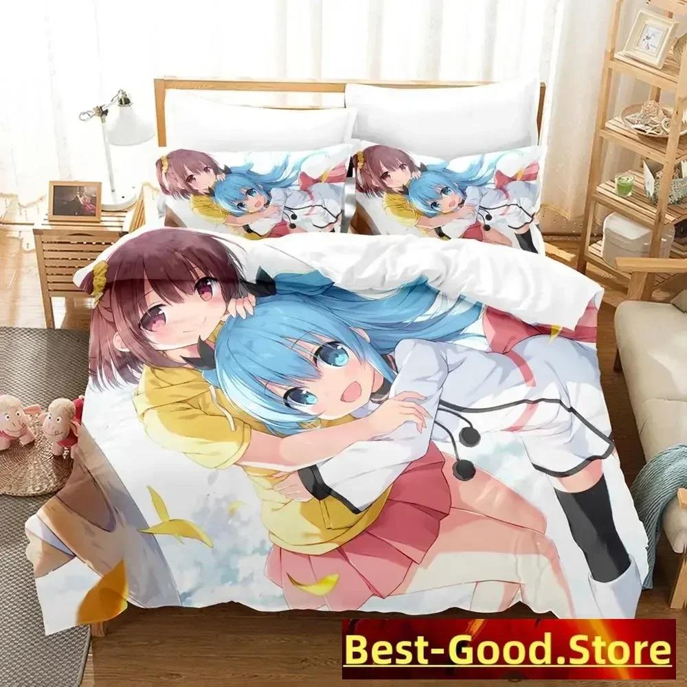 

Новый комплект постельного белья Sora No Method Celestial Method Single Twin Full Queen King Size Bed Set Adult Kid Bedroom Duvetcover Sets Anime 70x133cm 2pcs