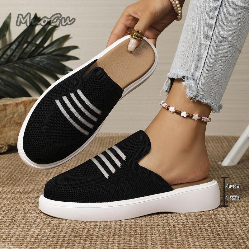 Women's Thick Bottom Breathable Slip-On Shoes Anti-Slip Slippers for Women Indoor Outdoor Wear Mules Size 36-43 Footwear