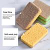 5Pcs Durable Cleaning Sponge Efficient Cotton Pulp Portable Oil-resistant Dishwashing Pad for Home