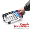 3 Color Car Front Grille Cover Bumper Stripe Stickers For BMW X1 X3 X4 X5 X6 F25 F26 F48 G01 G02 G20 G28 Car Styling Accessories