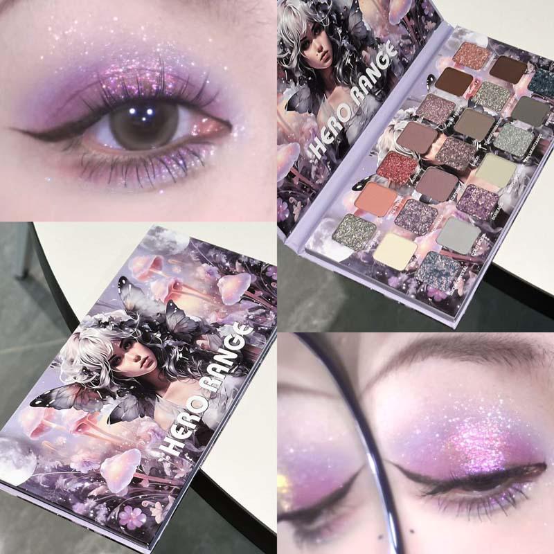 21-Color Cool Moon Tones Eyeshadow Palette: Matte, Pearlescent, Glitter Sparkle - High-End Feel, Affordable Makeup