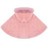Infant Baby Girl Cloaks Shawl Faux Fur Winter Toddler Kid Princess Wedding Party Hooded Shrug Cape Outwear Warm Jacket Coat