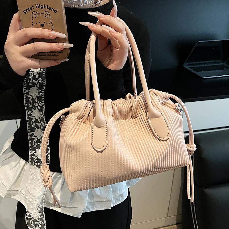 Premium handbag bag women's 2025 new trendy fashion casual shoulder bag commuter messenger bucket bag