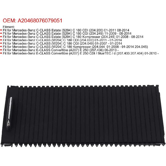 Centre Console Roller Blind Cover, Center Console Sliding Shutters, Center Console Roller Blind Cover A20468076079051 Fit for C Class E Class S204