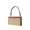 Tory Burch T Monogram Double T Logo Color Block Woven Jacquard Leather Tote Bag Mini Women Tote Bags Brown 82933-371