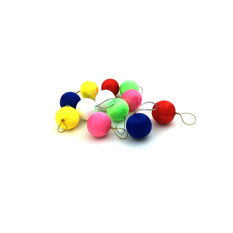 12-Piece Christmas Tree Ornament Set: 3cm Colorful Winding Balls