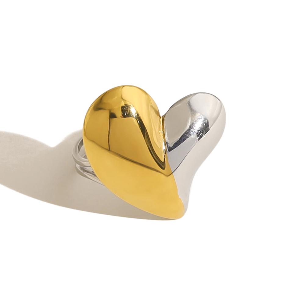 

WILD & FREE Новое Кольцо из нержавеющей стали, двухцветное, для женщин, массивное, индивидуальное, не тускнеющее