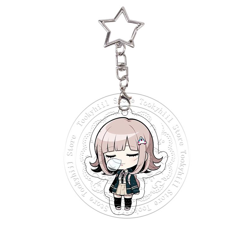 Danganronpa Acryl Schlüsselanhänger Toko Tsumiki Monokuma Exquisiter Schüler Anime Cartoon Taschenanhänger Chibi Dekor Zubehör Anhänger