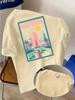 Vibrant Algeria Cityscape Tee with Retro Style Buildings and Palm Tree Print 100 Cotton Unisexs Tshirt Summer Casual Wear