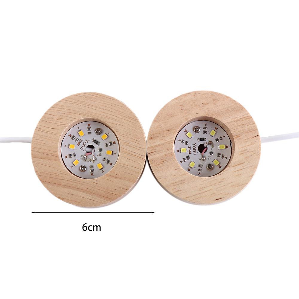 Stand Rotating Night Light Night Lamp Lamp Holder Lamp Base Wood Light Base Wooden LED Light
