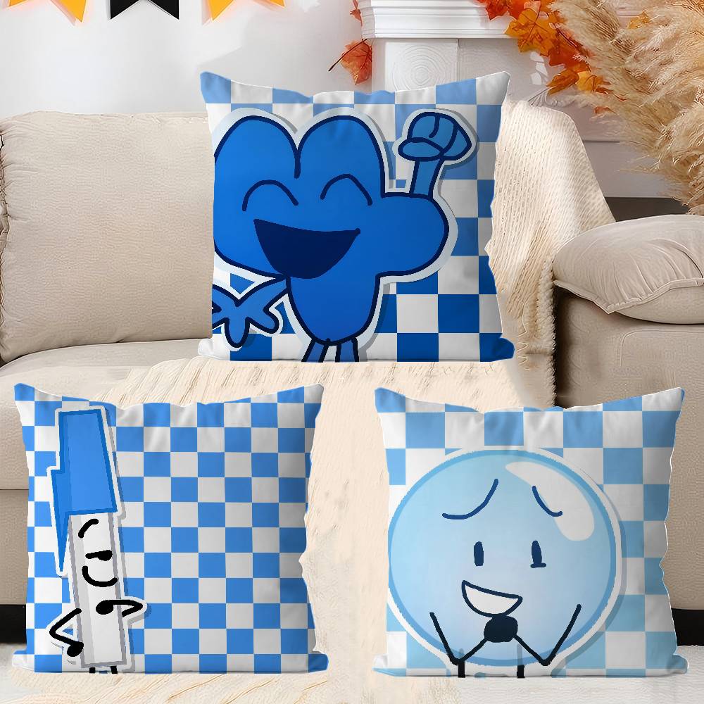 Cartoon B-BFDI Cushion Cover Pillow Cover Decor Pillowcase Printed Cushion Case For Couch