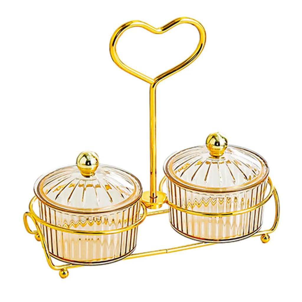 Trockenfrüchte-Tablett, Servierschalen und Griff, Gewürztablett, Dessert-Trennplatte für Kekse, Party, Nüsse, Küche, Vorspeise