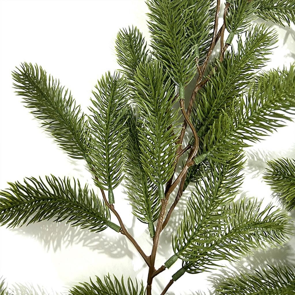 Christmas Artificial Pine Needle Dog Tail Rattan Wall Hanging Green Plant Decor For Home Shopping Diy Decorations Ornaments